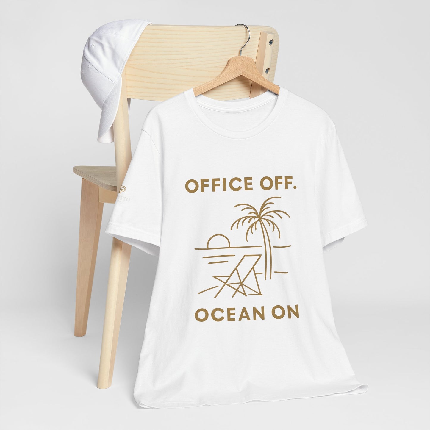 Office Off, Ocean On Beach T-Shirt