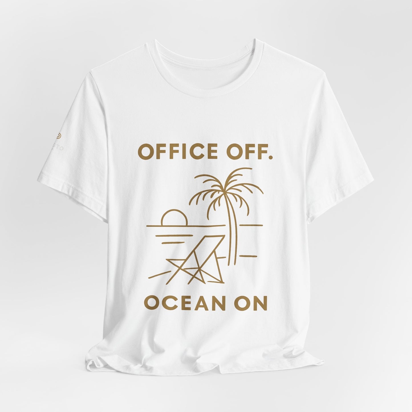 Office Off, Ocean On Beach T-Shirt